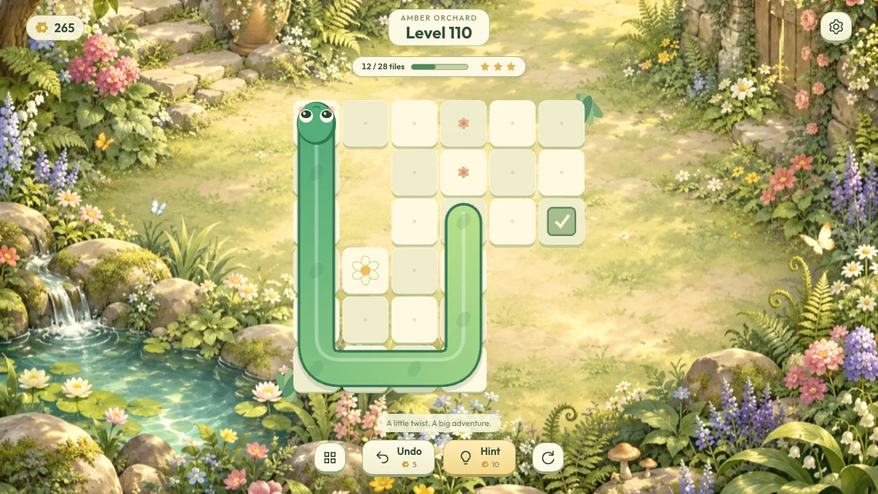 Landscape gameplay — keys, gates and full-slide routes