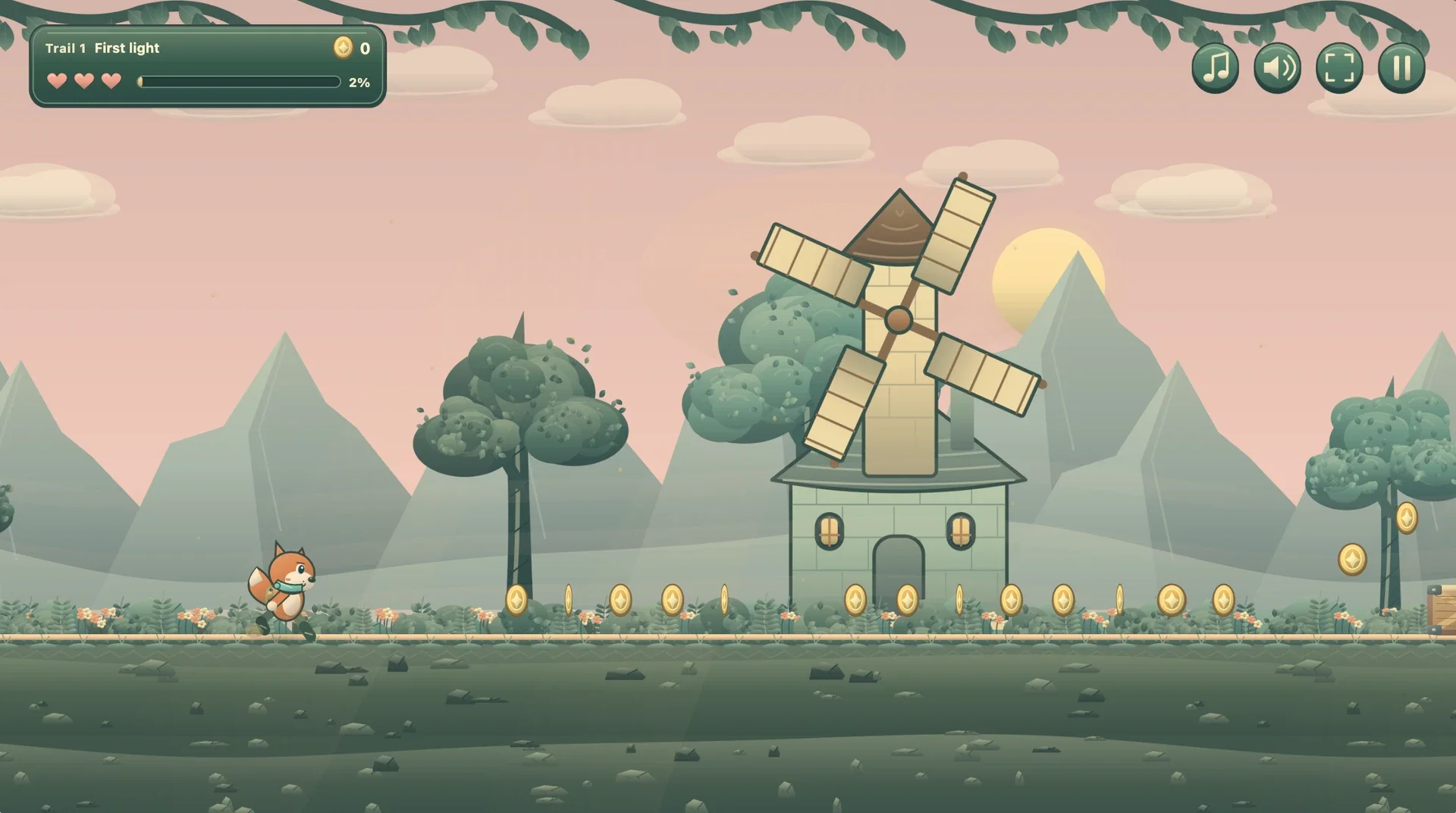 Runner gameplay in Mossvale