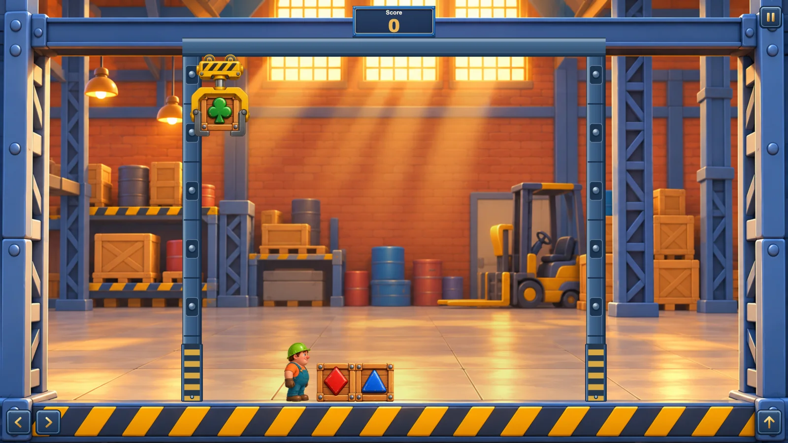 Actual gameplay — landscape view