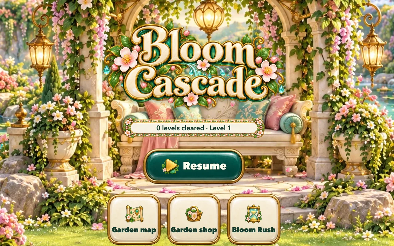 Bloom Cascade game artwork